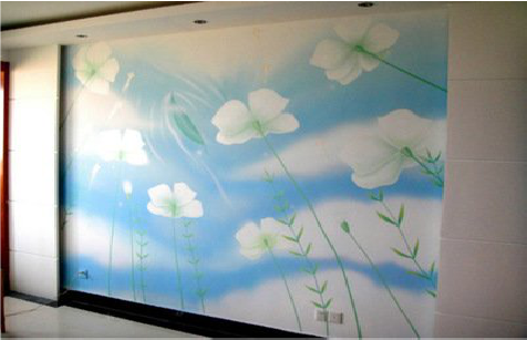 云梦画墙绘怎么画好白云的蓬松感？