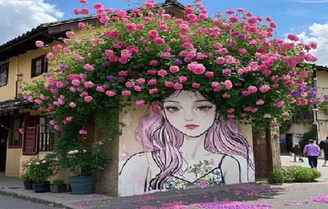 云梦怎么设计网红打卡墙绘