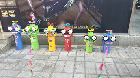 云梦商业区彩绘