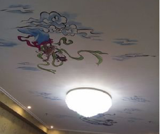 云梦如何快速绘制天花板上的手绘墙？