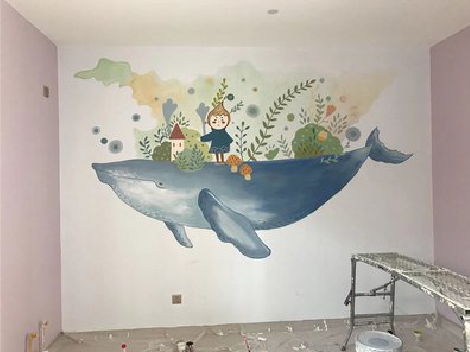 云梦手绘墙的特点及优势。